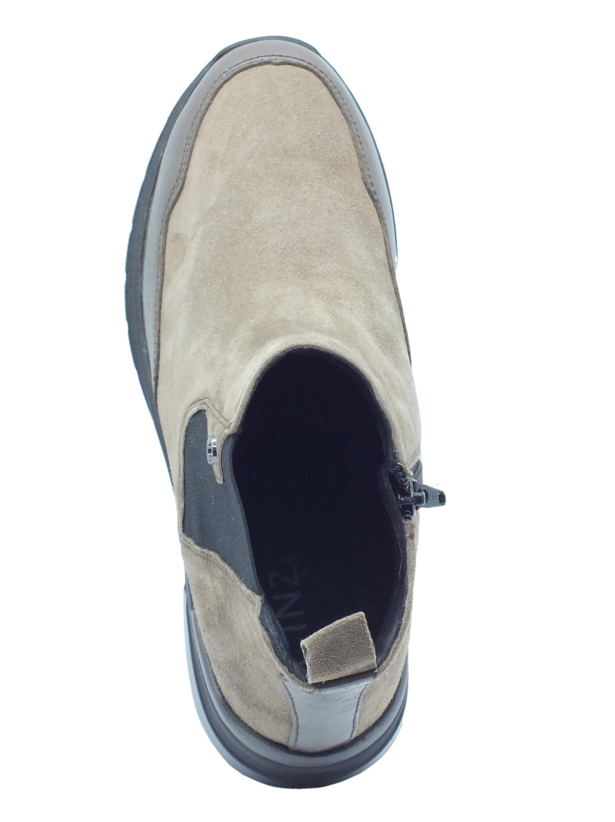 Cinzia Soft Cinzia Soft IV420285 Visone Tronchetti per Donna in nabuk con lampo laterale Visone