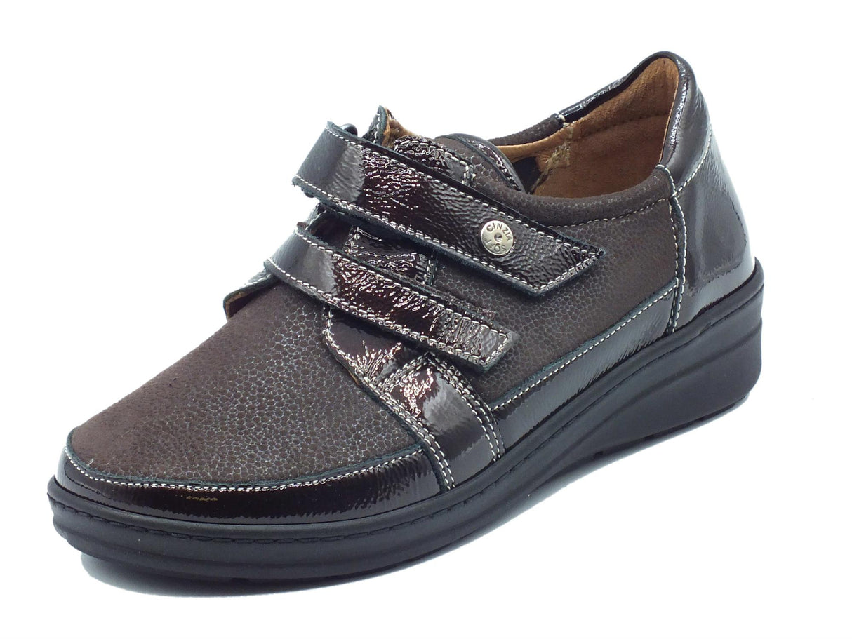 Cinzia Soft Cinzia Soft IM54018MVV Testa di Moro Sneakers Confort Donna in pelle doppia chiusura a strappo Testa di Moro