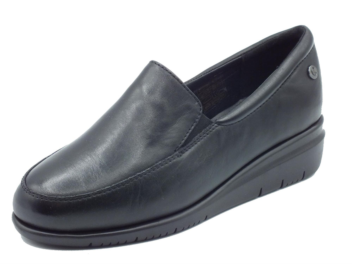 Cinzia Soft Cinzia Soft IV1117854 Black Mocassini per Donna in pelle con zeppa bassa Black