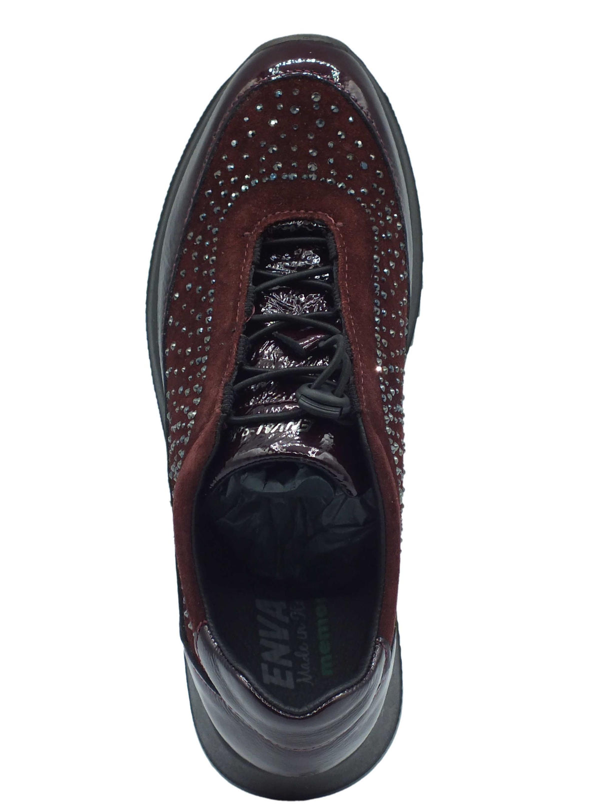 ENVAL Soft ENVAL Soft 4774722 Naplak scamosciato bordò Slip-on laccio Donna pelle nabuk bordo con zeppa media bordò