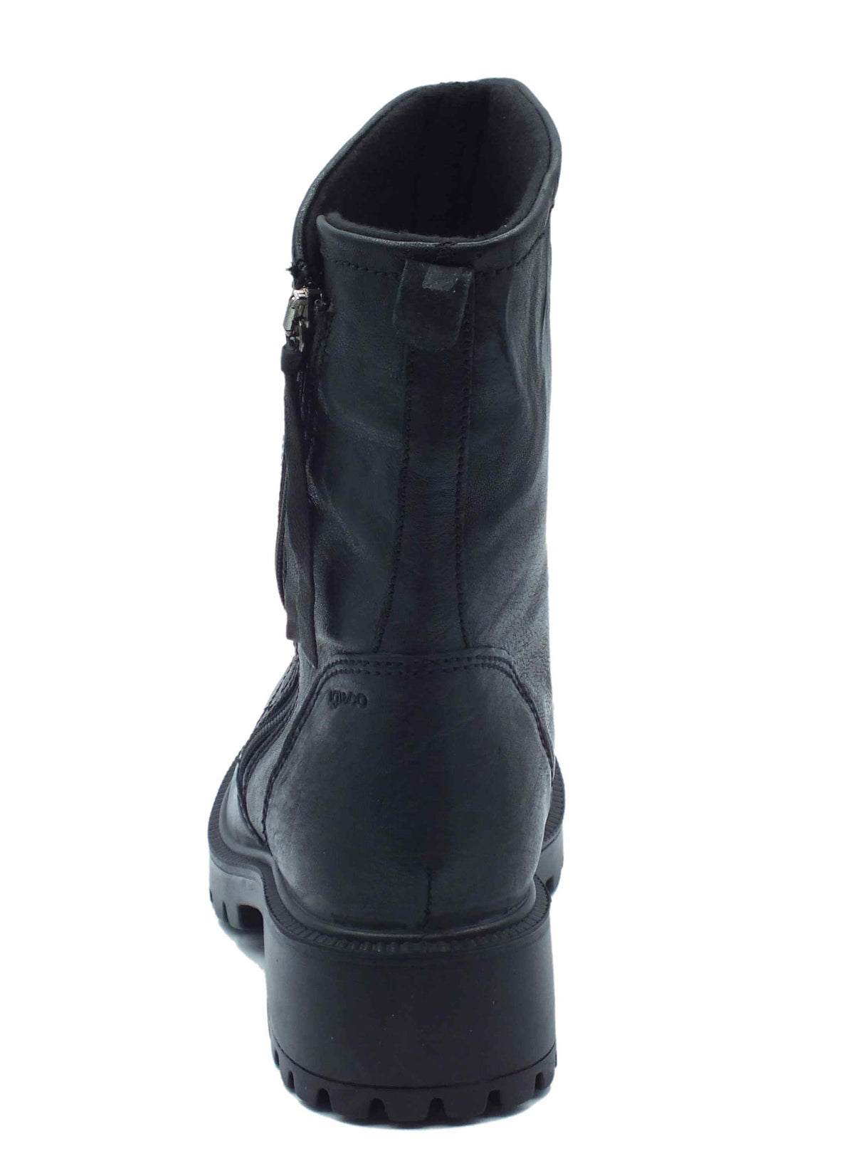 Igi&Co Igi&Co 4663300 Capra Parke Nero Tronchetti con tacco basso per Donna in pelle Nero