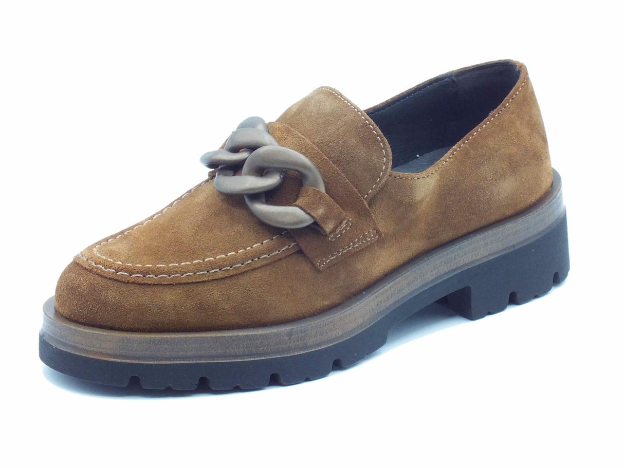 Igi&Co Igi&Co 4679333 Scamosciata Legno Mocassini con tacco bassa per Donna in nabuk Scamosciata Legno