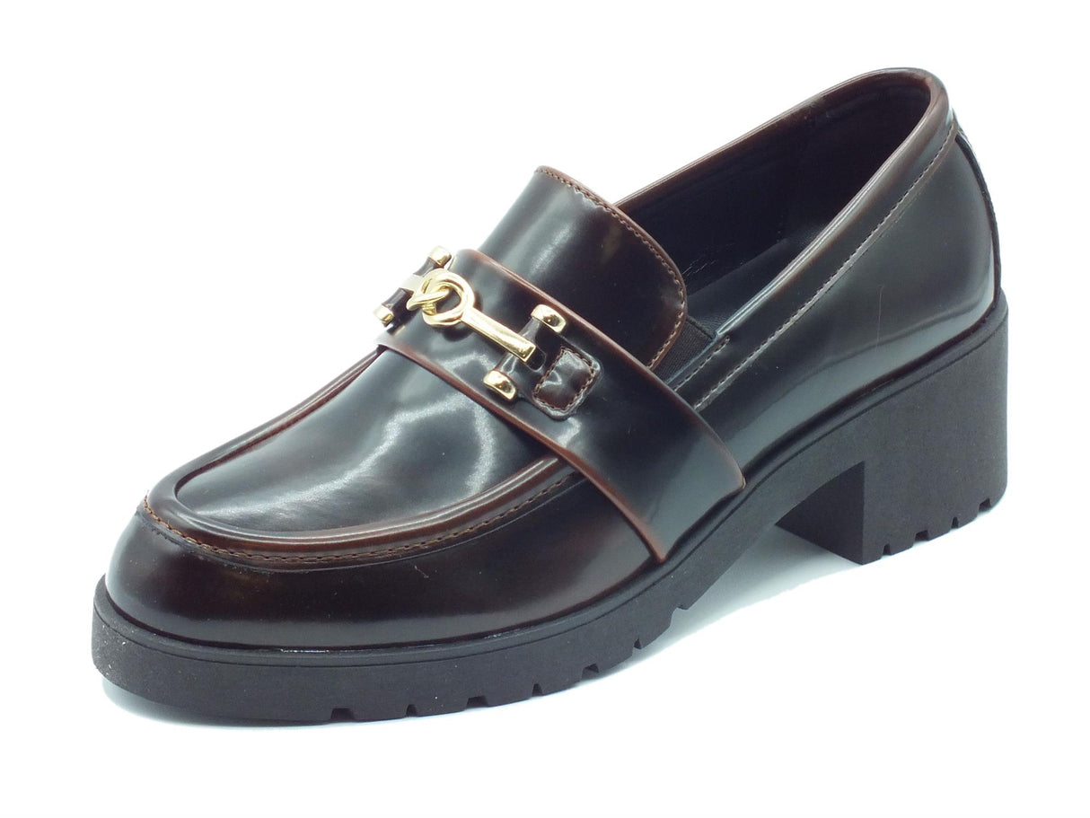 Nacrèe Nacrèe 224024 Pool Cuoio Mocassini eleganti per Donna modello classico tacco medio Cuoio