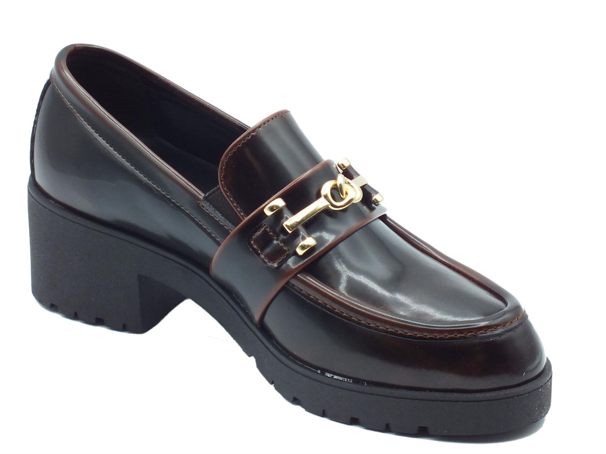 Nacrèe Nacrèe 224024 Pool Cuoio Mocassini eleganti per Donna modello classico tacco medio Cuoio