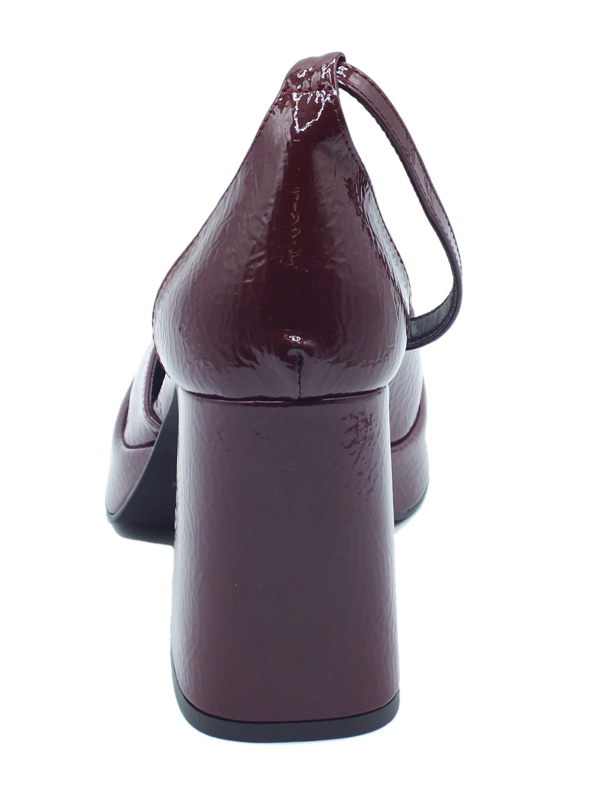 Nacrèe Nacrèe 5003M002 Napl Bordò Decoltè con cinturino per Donna in vernice con tacco alto Bordò