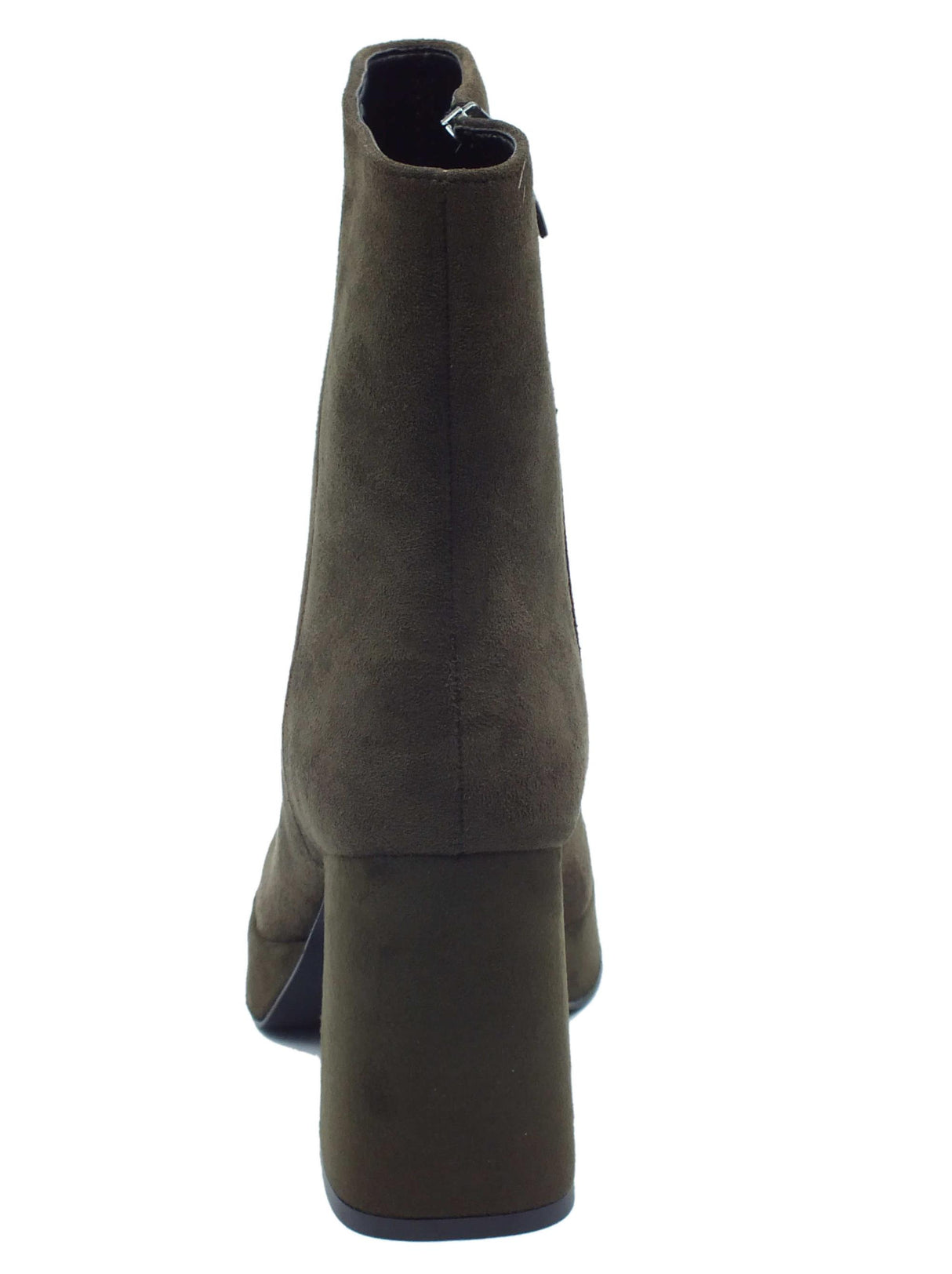 Nacrèe Nacrèe 5004M010 Alpac Verde Tronchetti per Donna in econabuk con tacco alto Verde