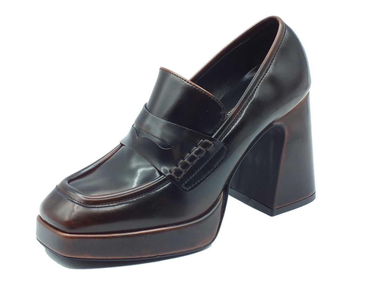 Nacrèe Nacrèe 5004M004 Pool Cuoio Mocassini eleganti per Donna modello classico tacco alto Cuoio