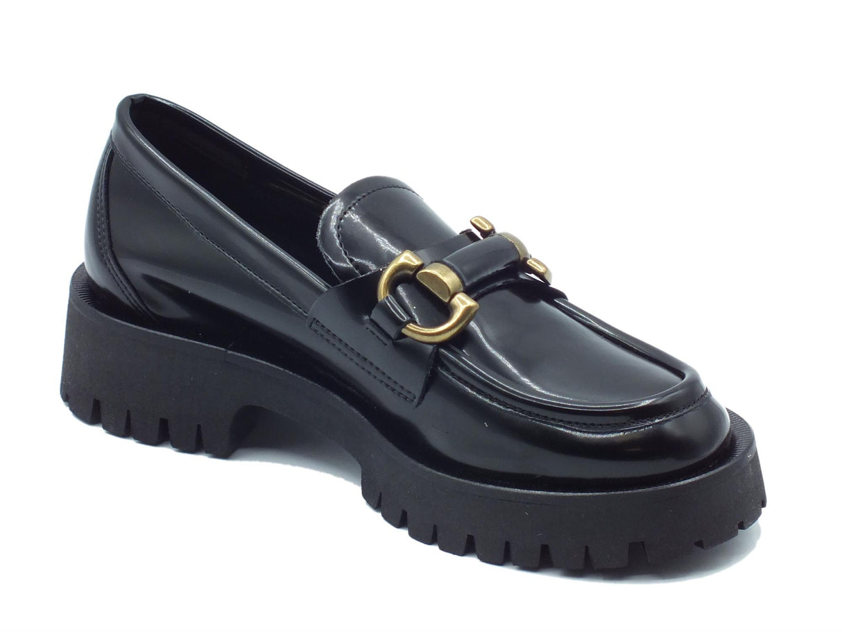 Nacrèe Nacrèe 631R049 Pool Nero Mocassini per Donna modello classico zeppa media Nero