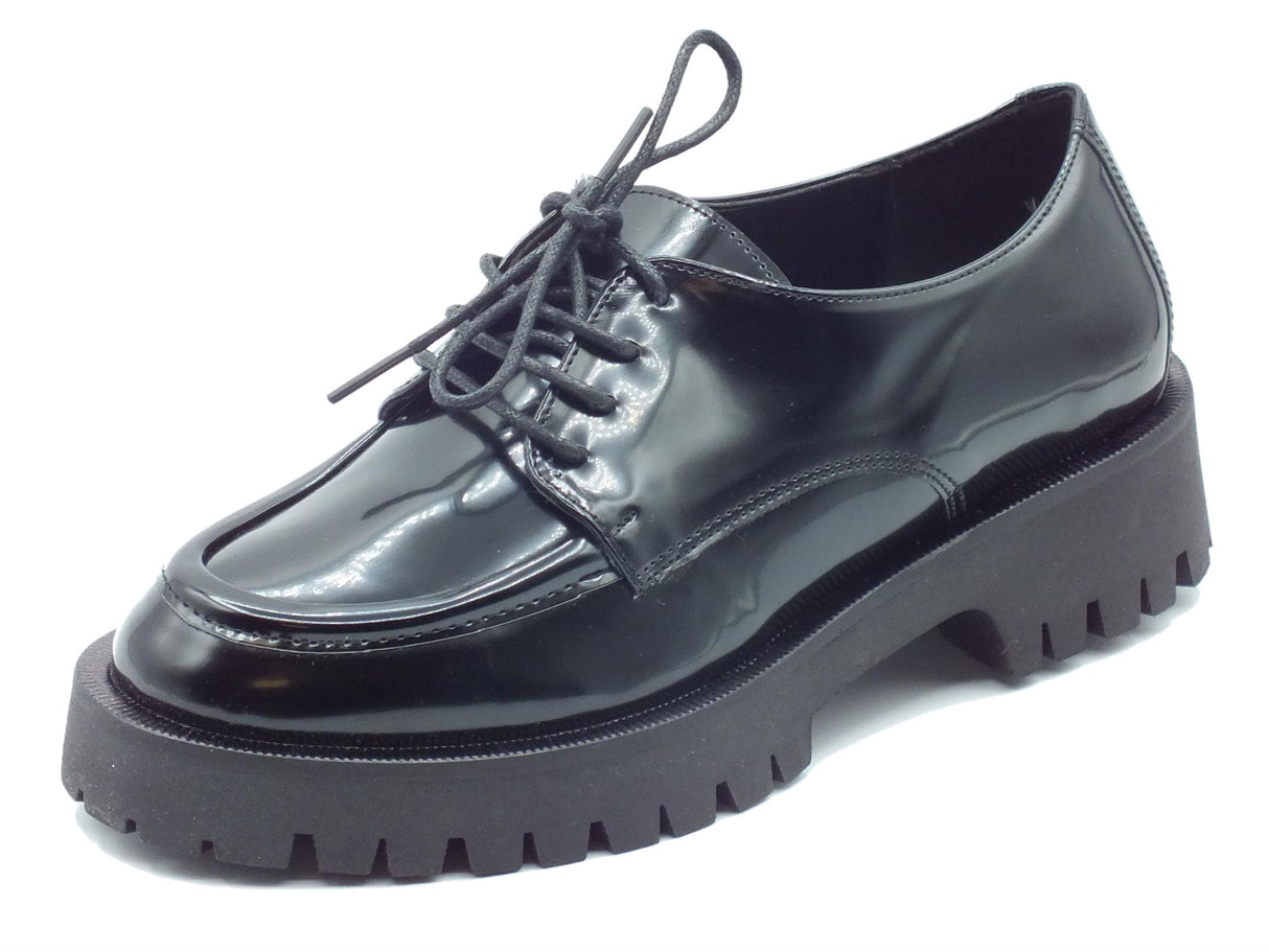 Nacrèe Nacrèe 631R053 Pool Nero Francesine per Donna in ecopelle con tacco medio Nero