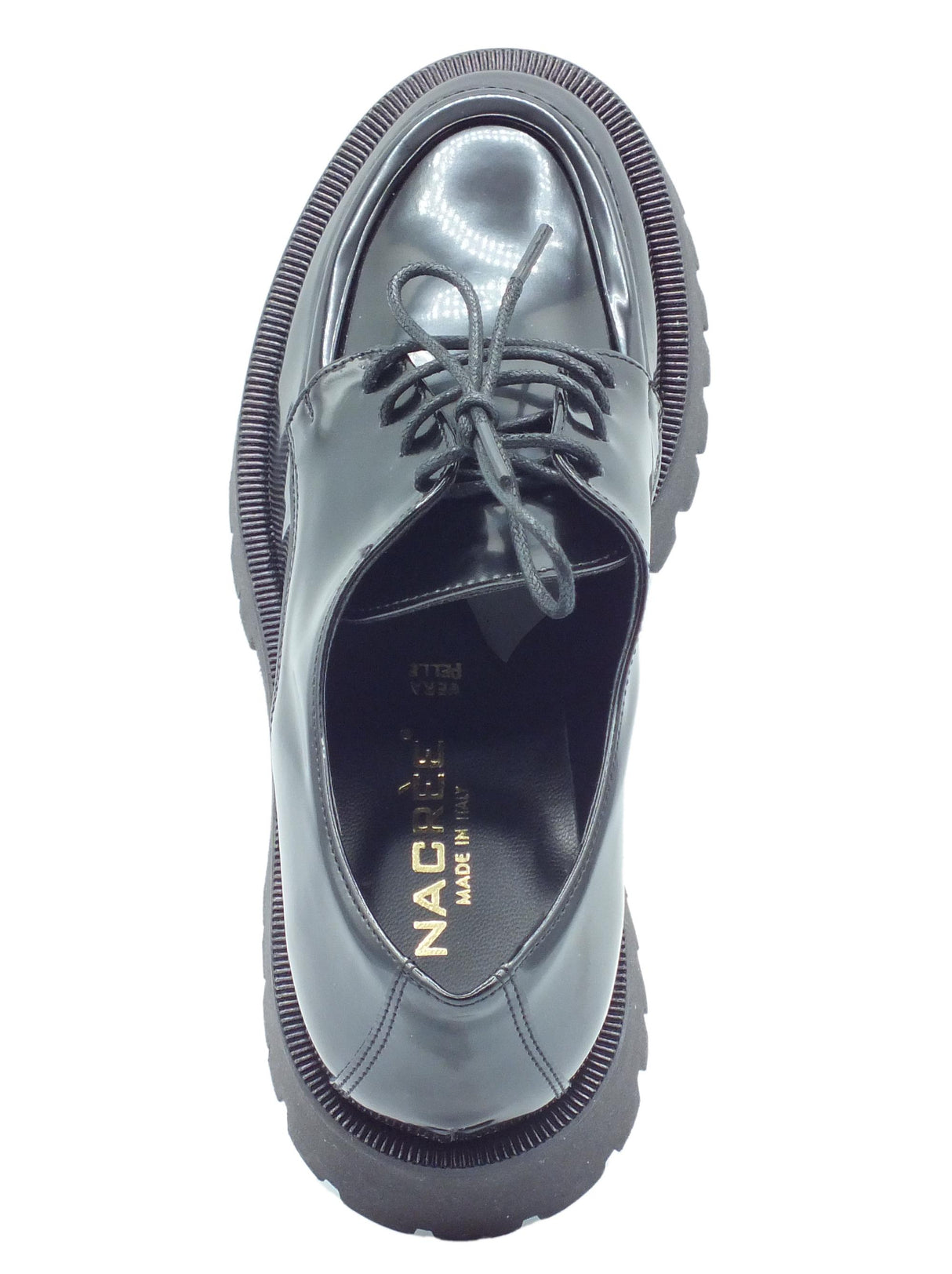 Nacrèe Nacrèe 631R053 Pool Nero Francesine per Donna in ecopelle con tacco medio Nero