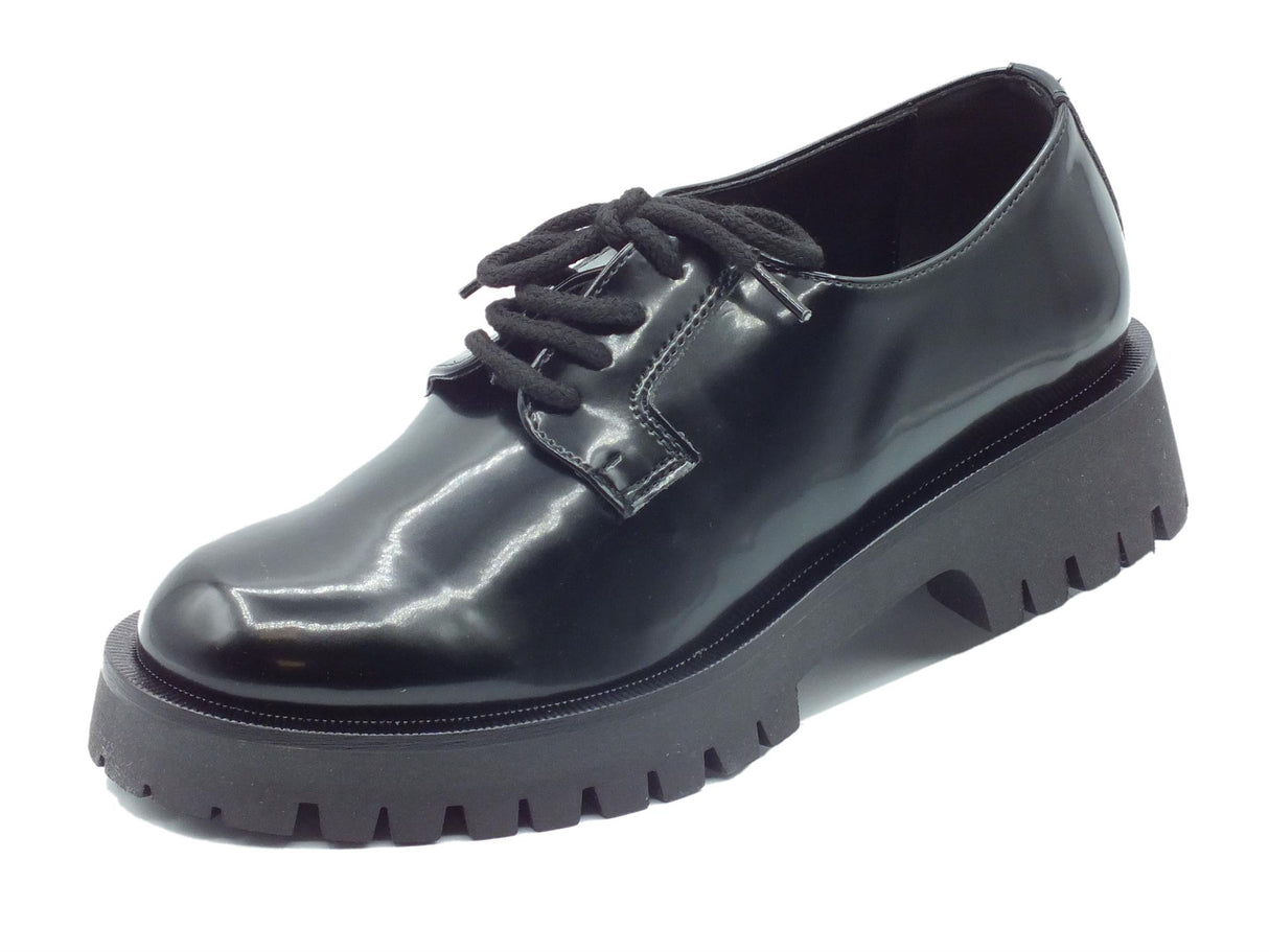 Nacrèe Nacrèe 631R062 Pool Nero Francesine per Donna in ecopelle con tacco medio Nero