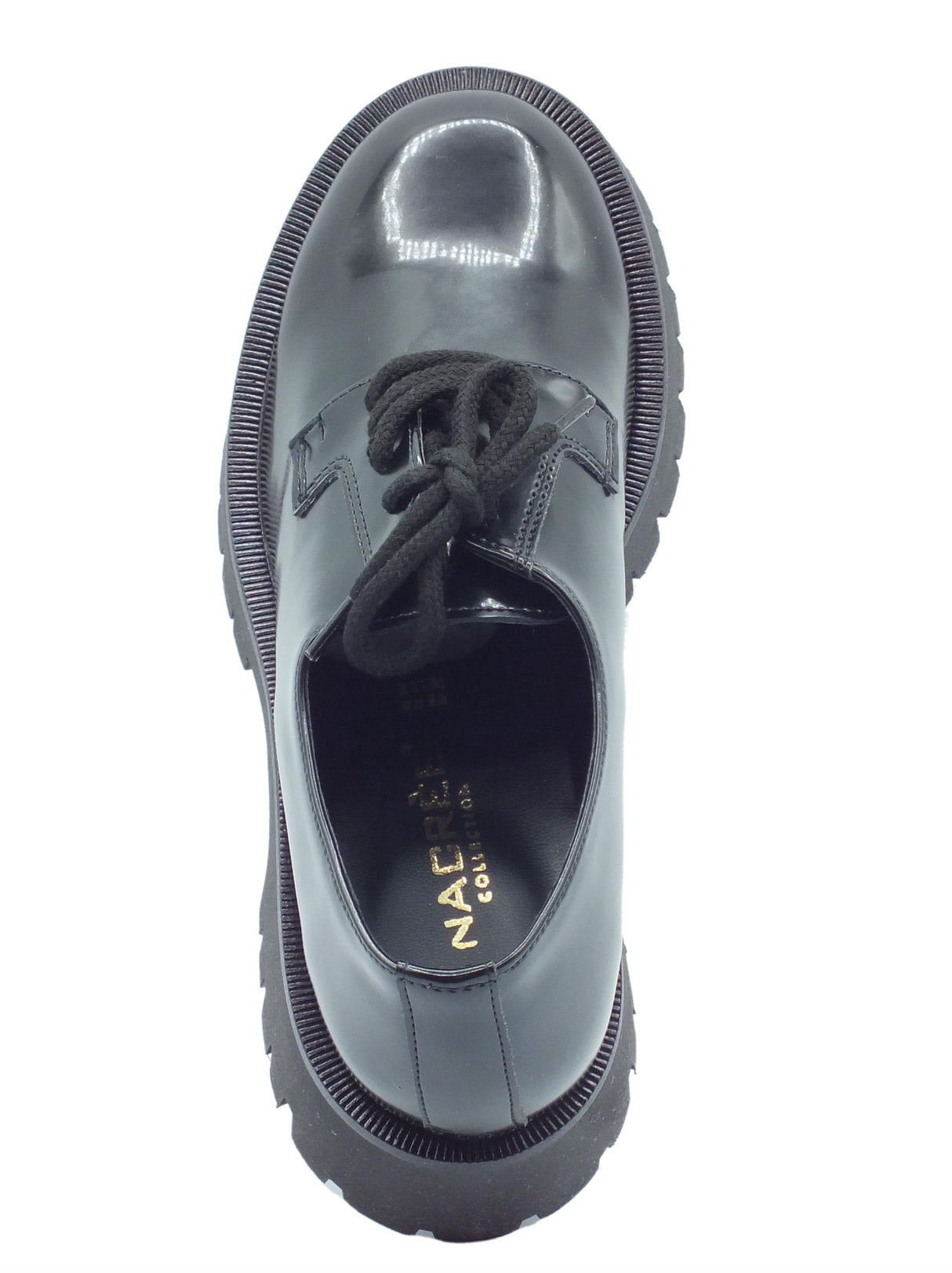 Nacrèe Nacrèe 631R062 Pool Nero Francesine per Donna in ecopelle con tacco medio Nero