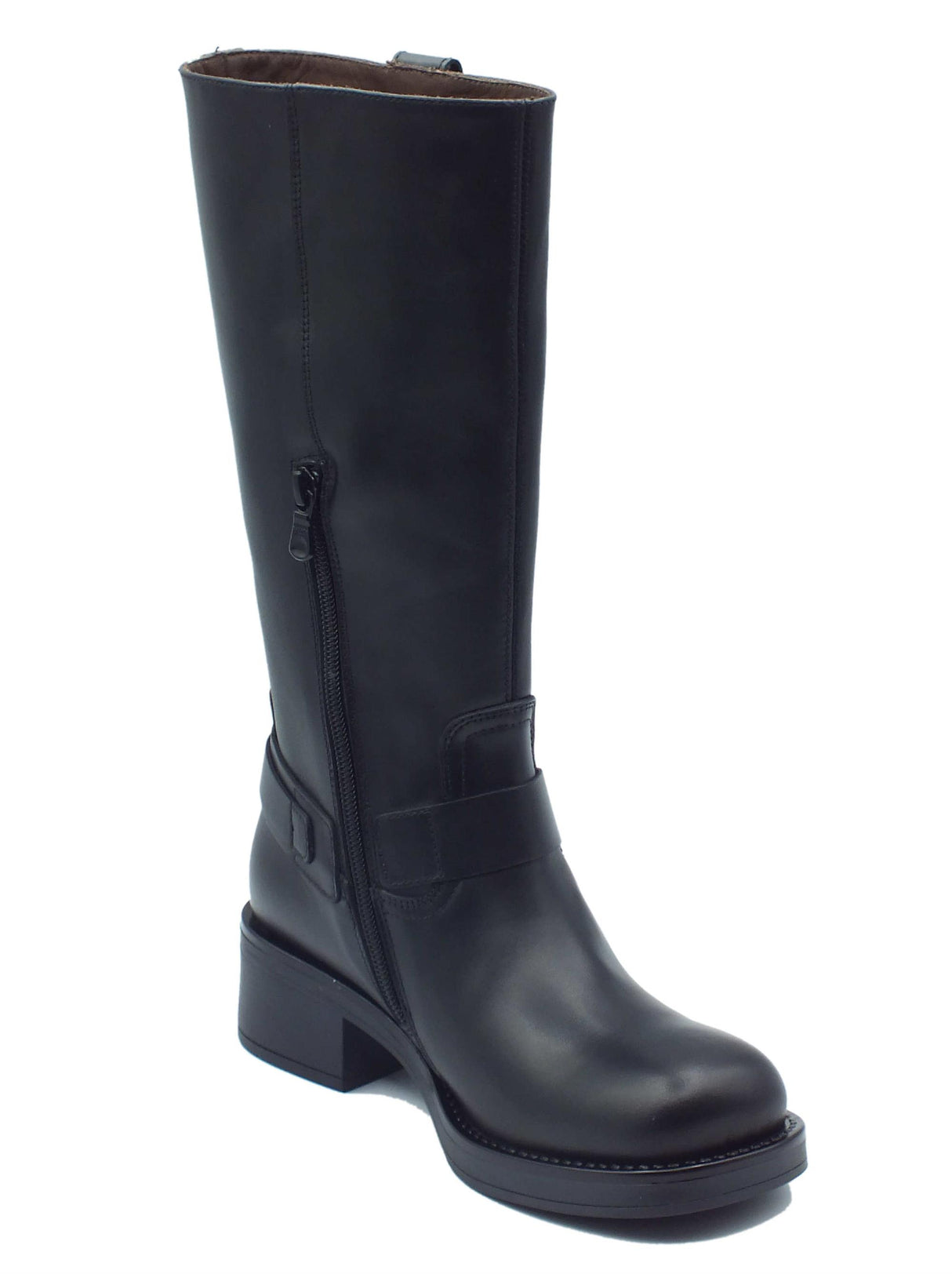 Nero Giardini Nero Giardini I309221D Guanto Nero StivalI per Donna in pelle con lampo Guanto Nero