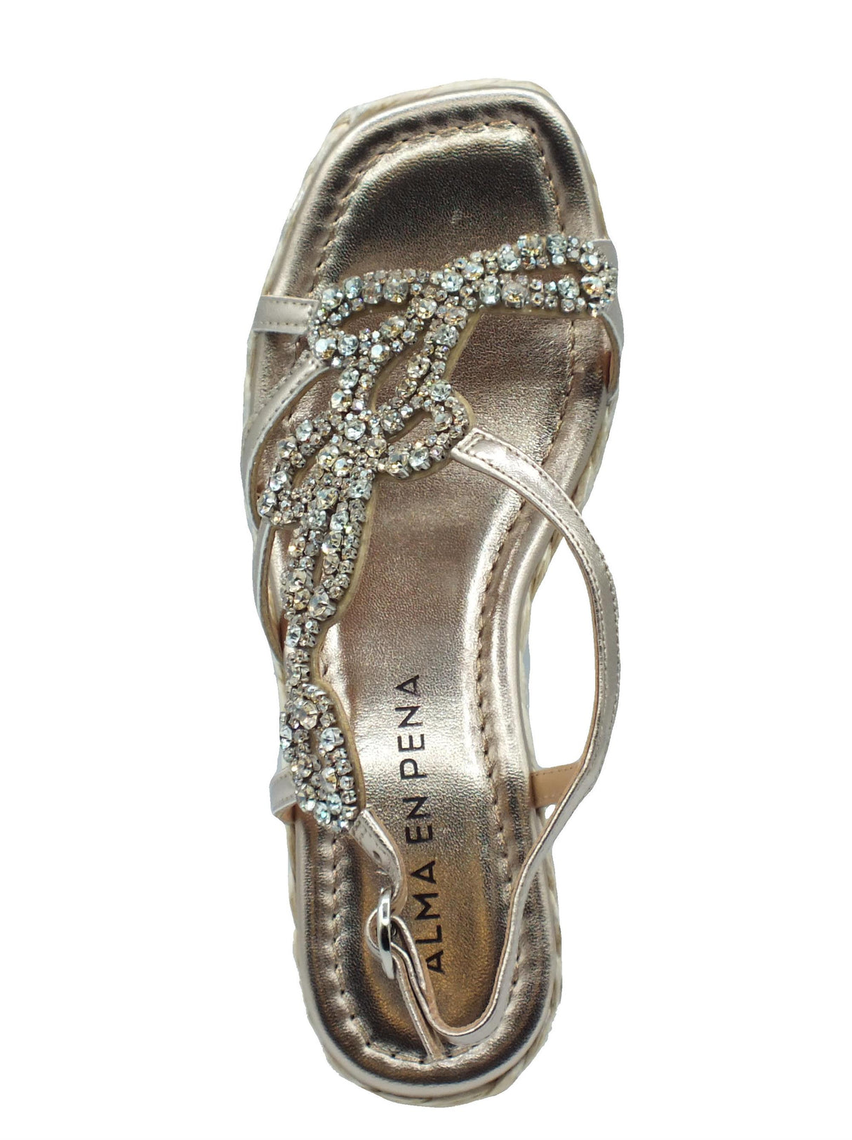 Alma en Pena Alma en Pena V241010 Diva Bronze Sandali eleganti per Donna con brillanti zeppa alta Diva Bronze
