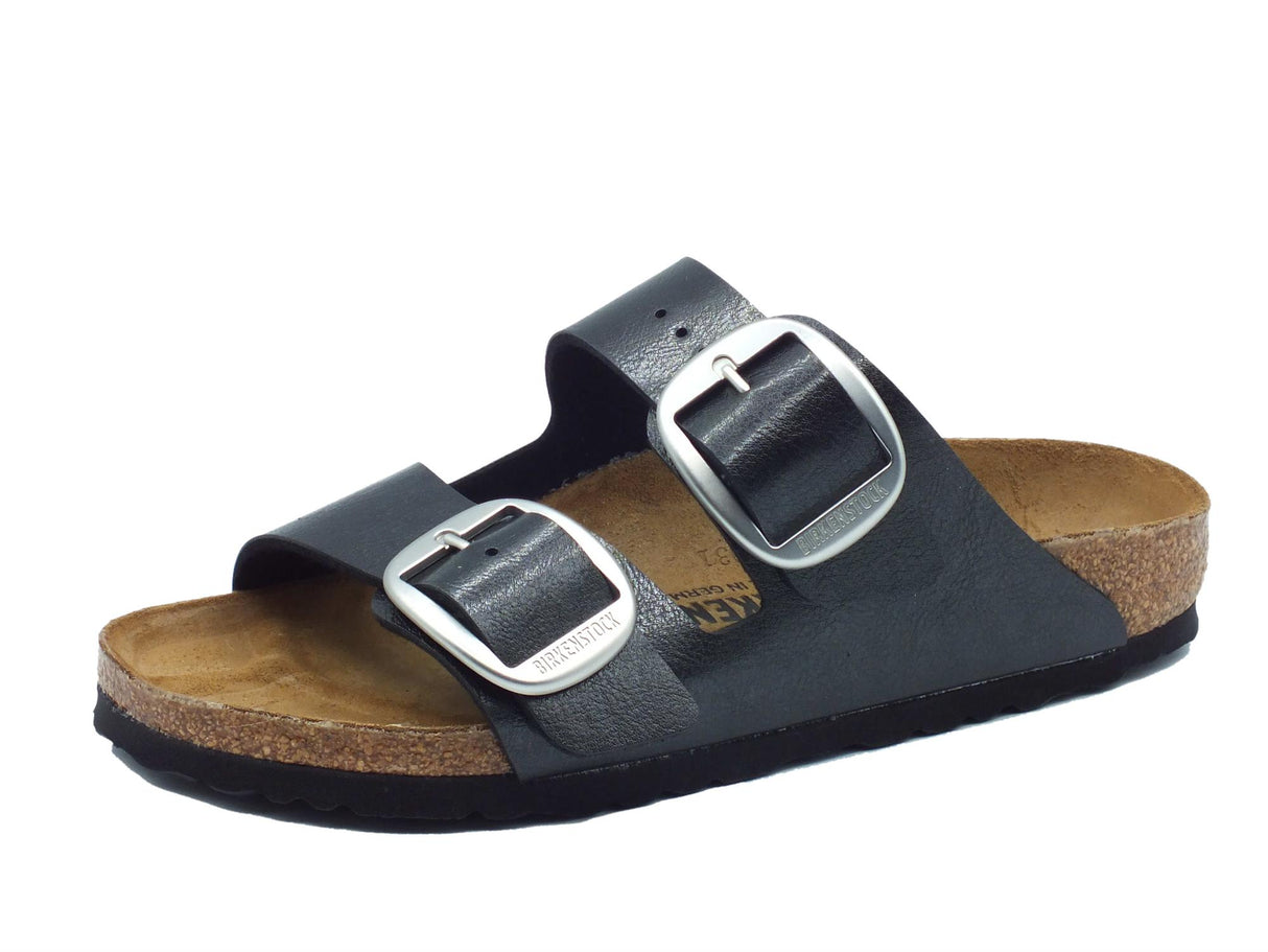 Birkenstock Birkenstock 1027413 Arizona Big Buckle Graceful Licorice Sandali per Donna in pelle nero