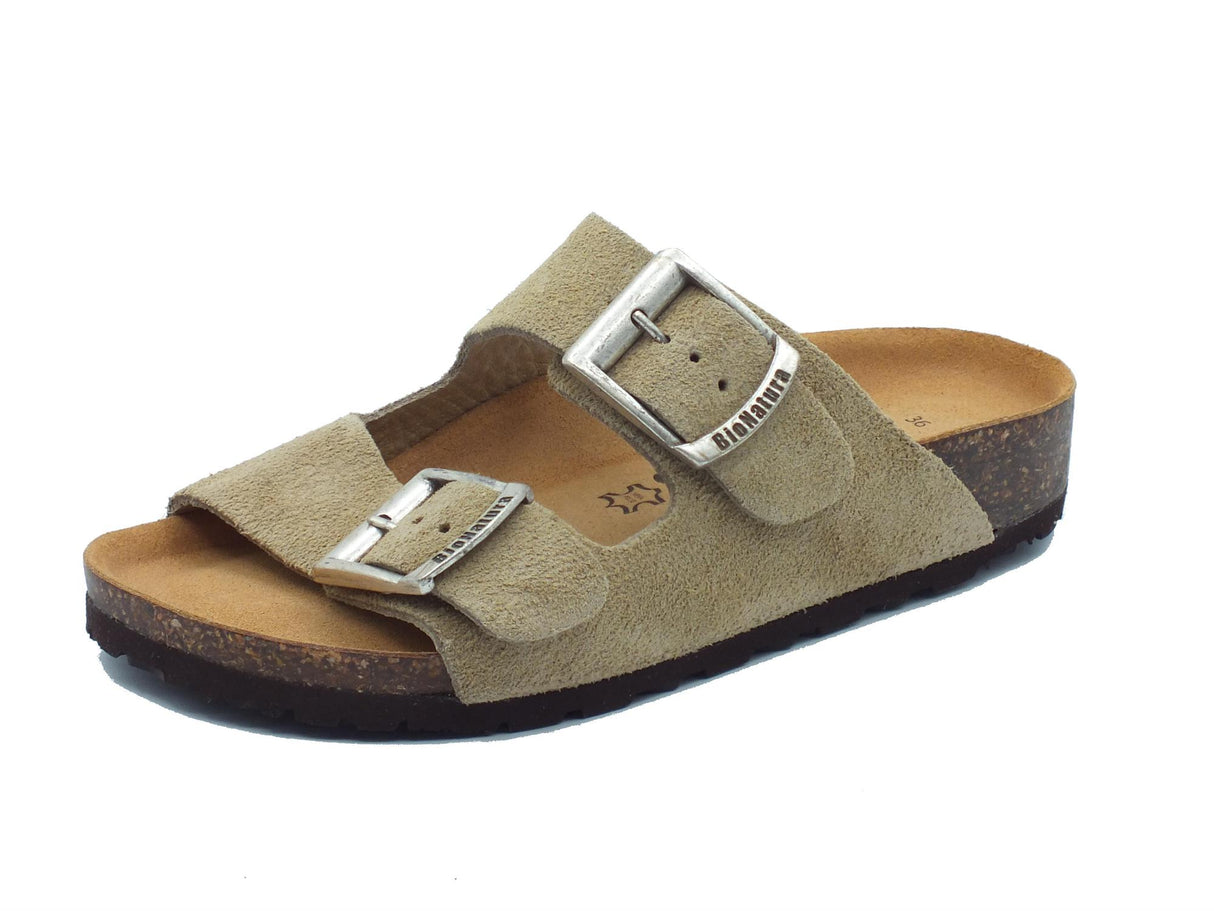 BioNatura BioNatura Sandali zeppa bassa Donna 11 Thesis Rx Imb Scamociato Taupe pelle beige Taupe