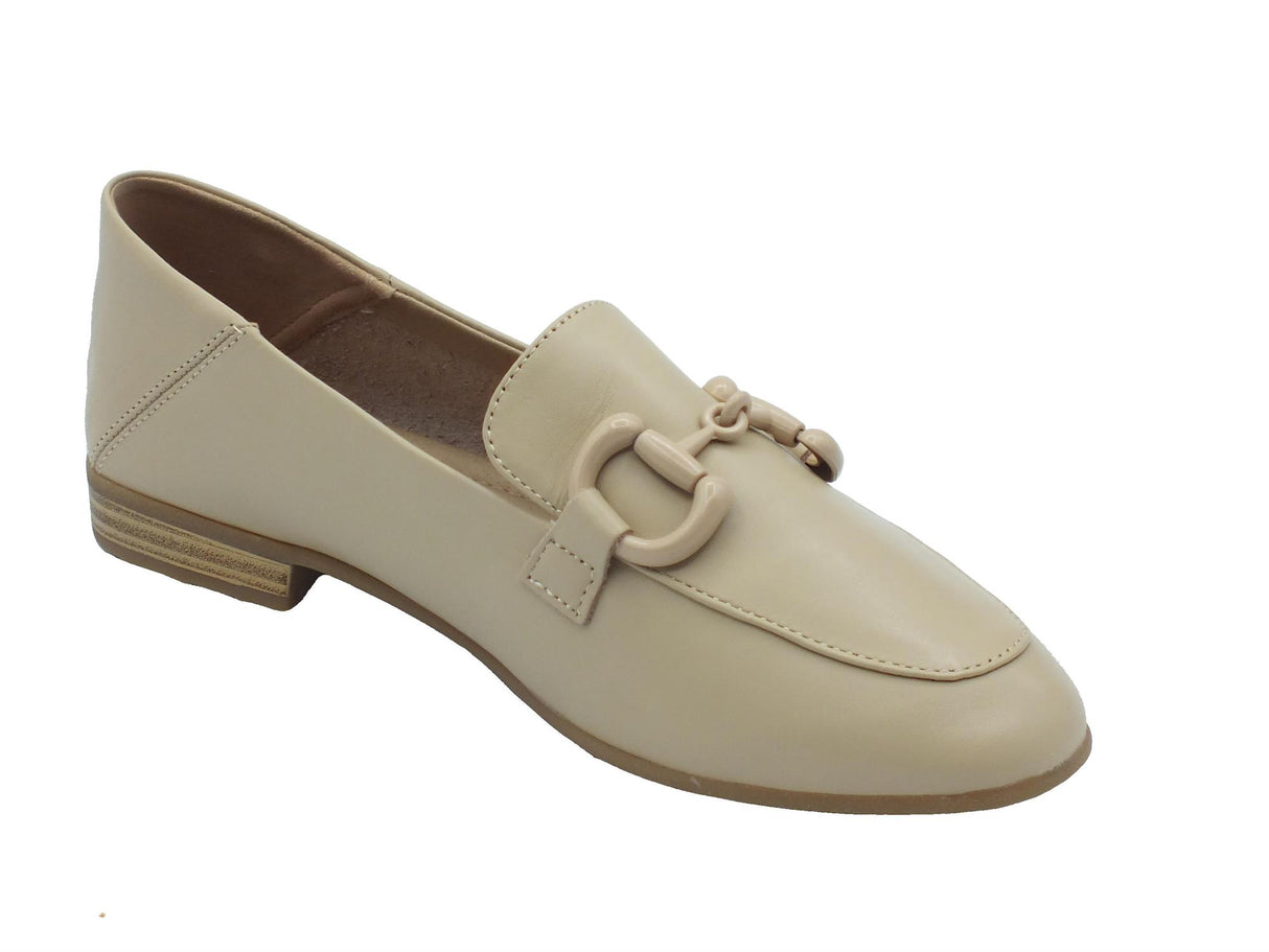 Carmela Carmela 161515 Z.Piel Beige Ballerine classiche per Donna in pelle con tacchetto Beige