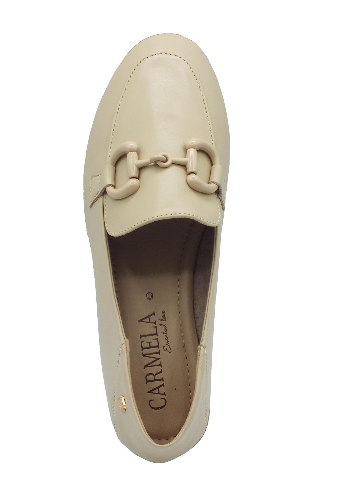 Carmela Carmela 161515 Z.Piel Beige Ballerine classiche per Donna in pelle con tacchetto Beige