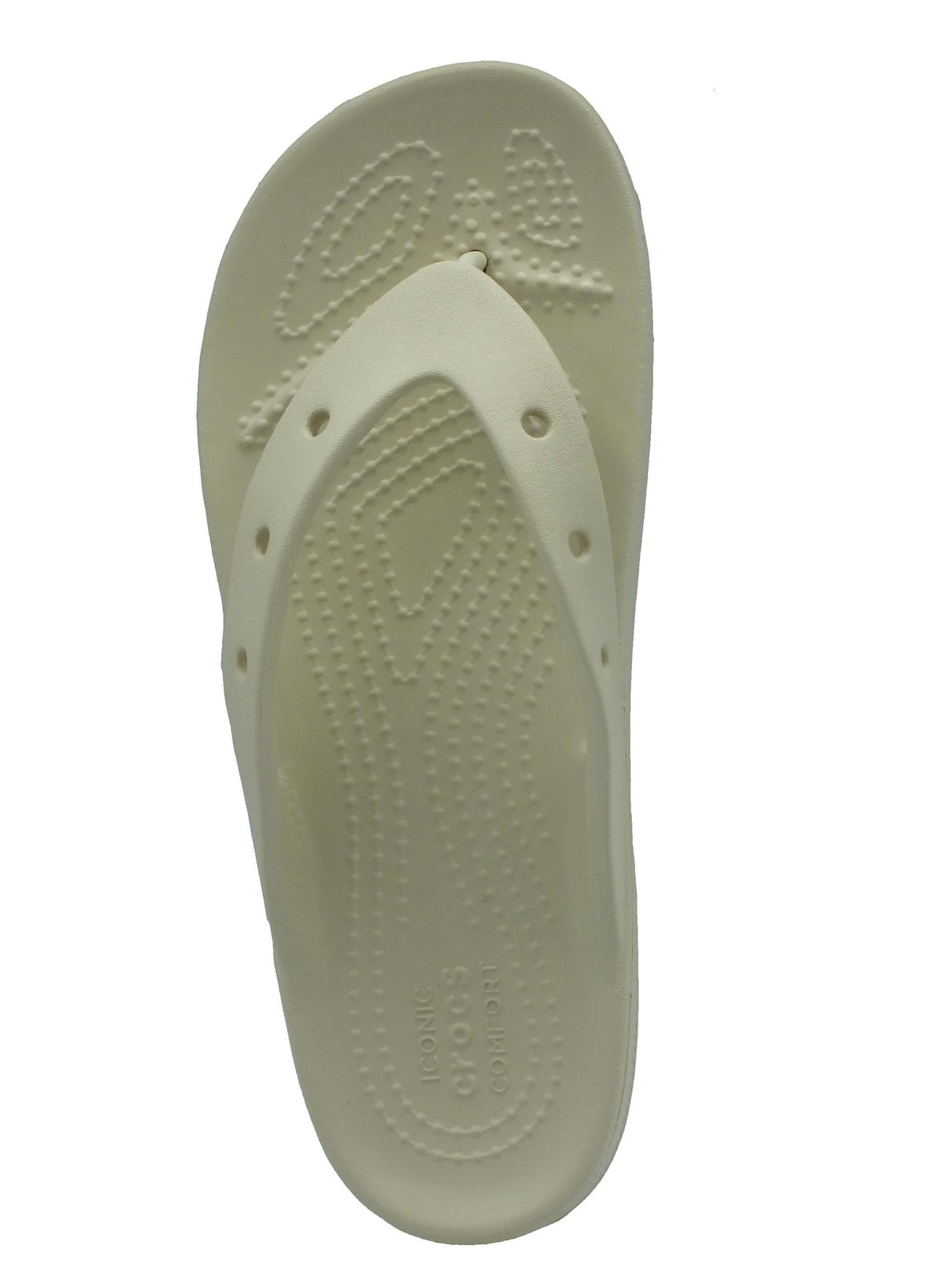 Crocs Crocs 207714 classic platform flip bone Infradito con zeppa media per Donna in gomma bianca Bianco