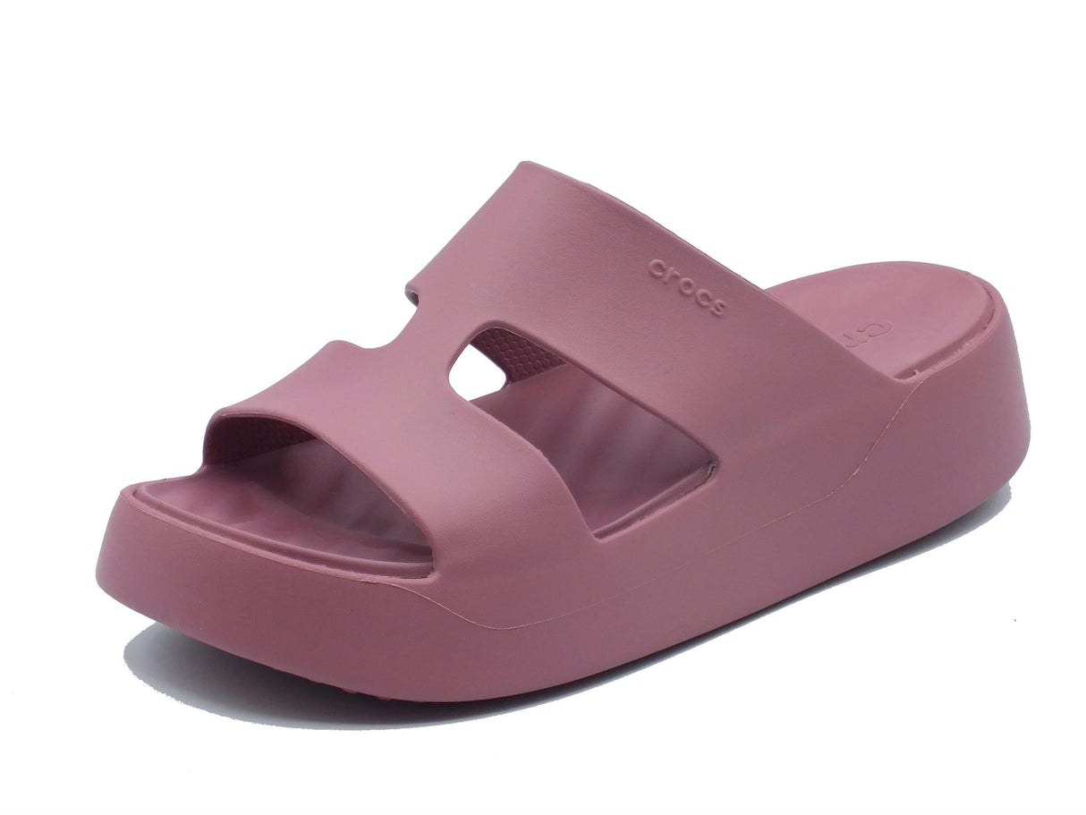 Crocs Crocs 209409 Getaway Platform Cassis Sandali con zeppa media per Donna in gomma viola Viola
