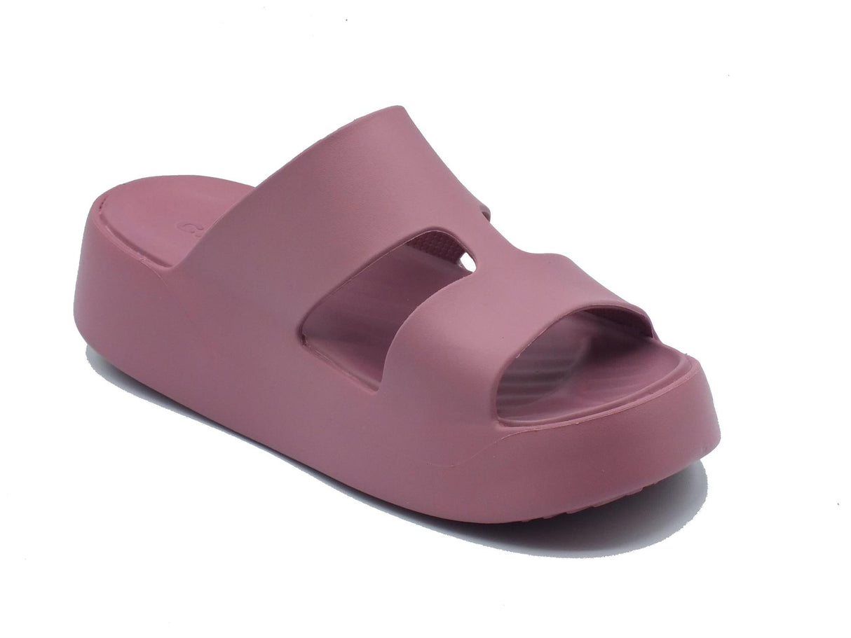 Crocs Crocs 209409 Getaway Platform Cassis Sandali con zeppa media per Donna in gomma viola Viola