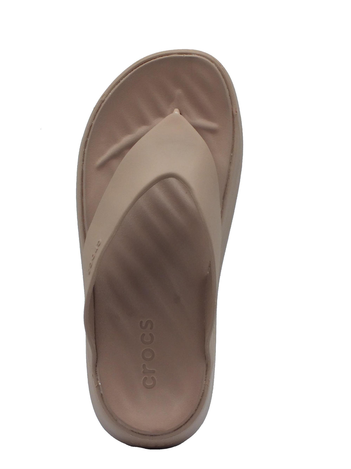 Crocs Crocs 209410 Getaway platform flip latte Infradito con zeppa media per Donna in gomma latte