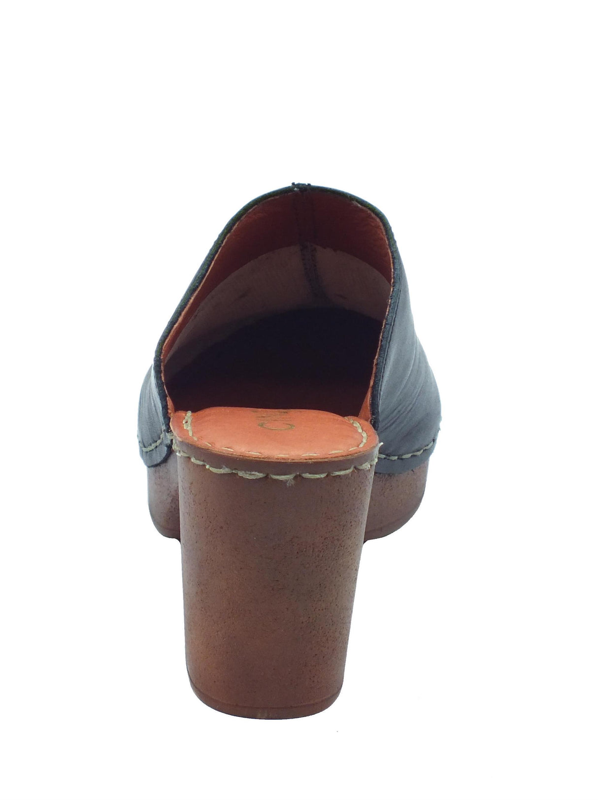 Cinzia Soft Cinzia Soft PQ1143624 Black Sabot per Donna con tacco e plateau in pelle Black