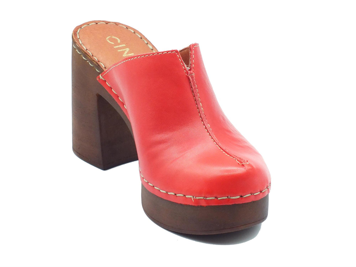 Cinzia Soft Cinzia Soft PQ8235461 Lollipop Sandali con tacco alto per Donna in pelle rossa con plateau Lollipop
