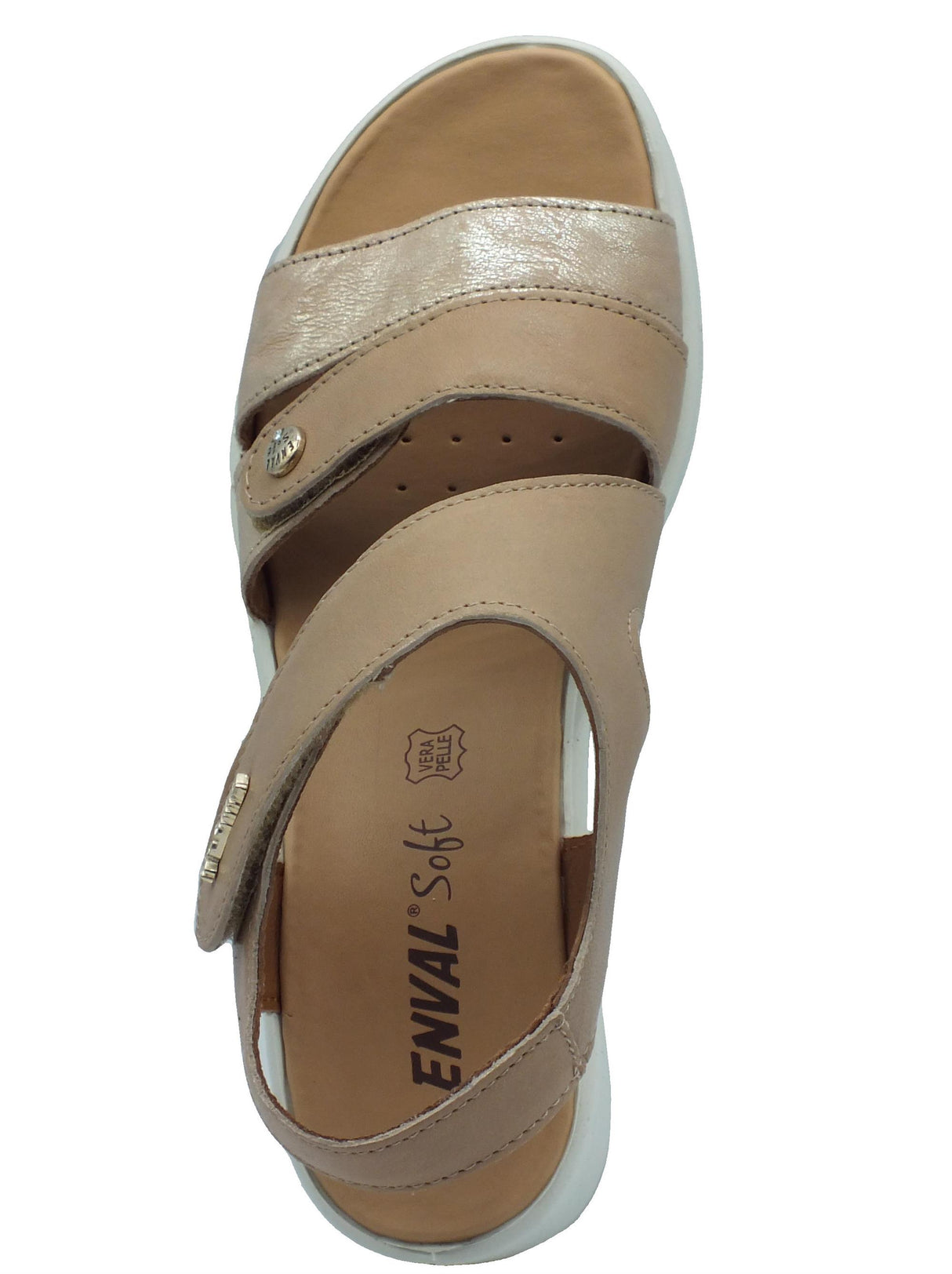 ENVAL Soft ENVAL Soft 5781022 Capra Corda Sandali Confort per Donna in pelle con zeppa alta Corda