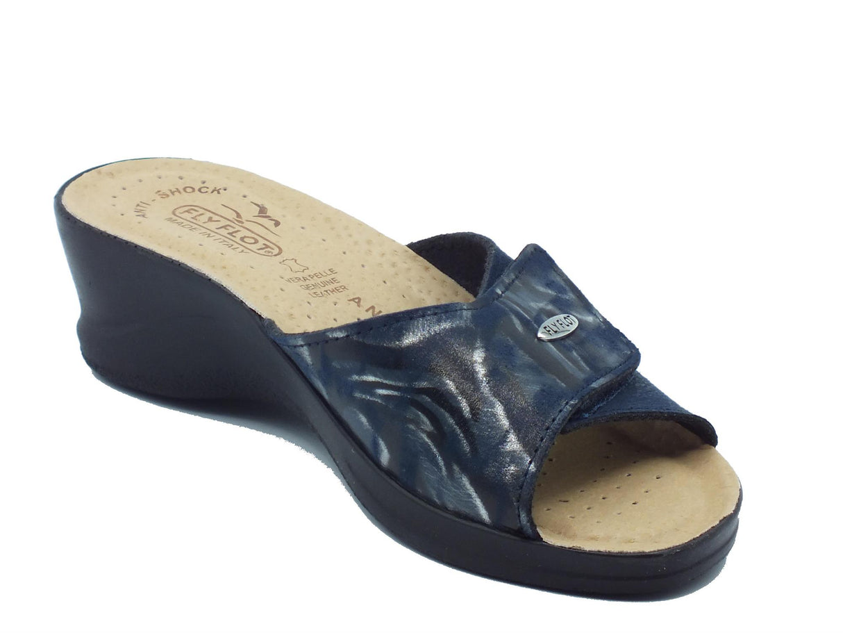 FlyFlot FlyFlot 96 A63 Q3 Blu Ciabatte per Donna in tessuto con chiusura a strappo Blu