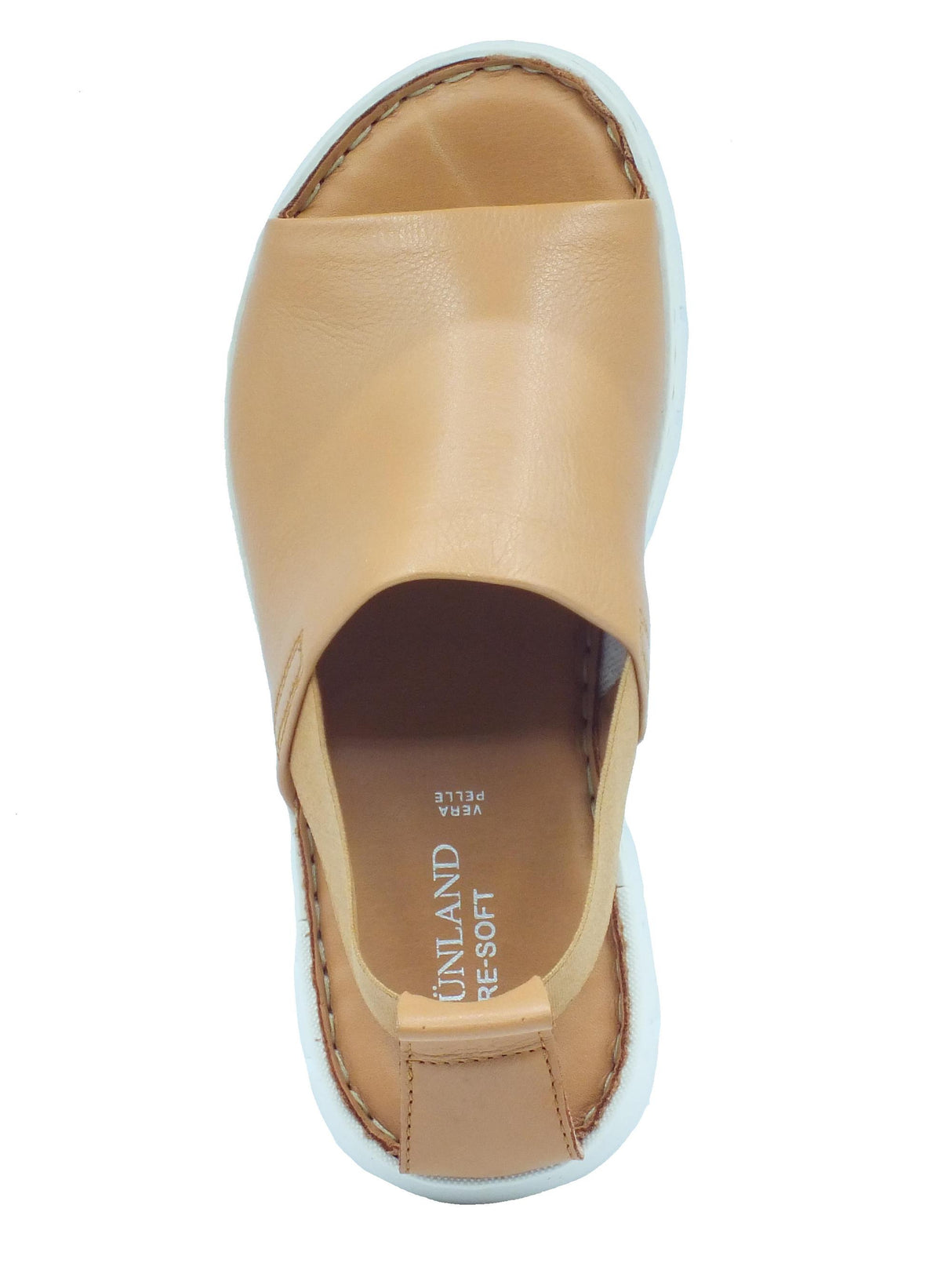 Grunland Grunland Gita SA1199 Terra Sandali confort per Donna in pelle con elastici Terra