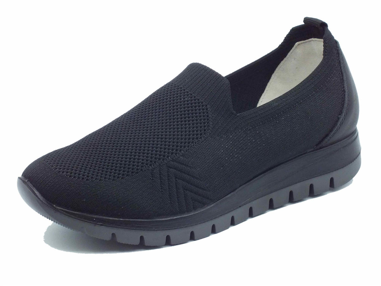 Igi&Co Igi&Co 5660600 Nero Mocassini per Donna in tessuto brillantinato elasticizzato Nero