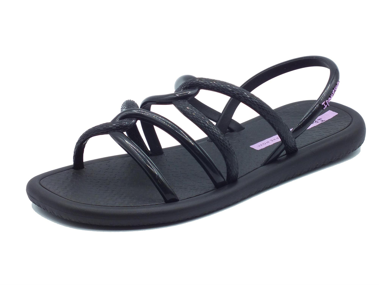 Ipanema Ipanema Sandali zeppa bassa Donna 27135 Meu Sol Sandal Dark Black gomma nero Black