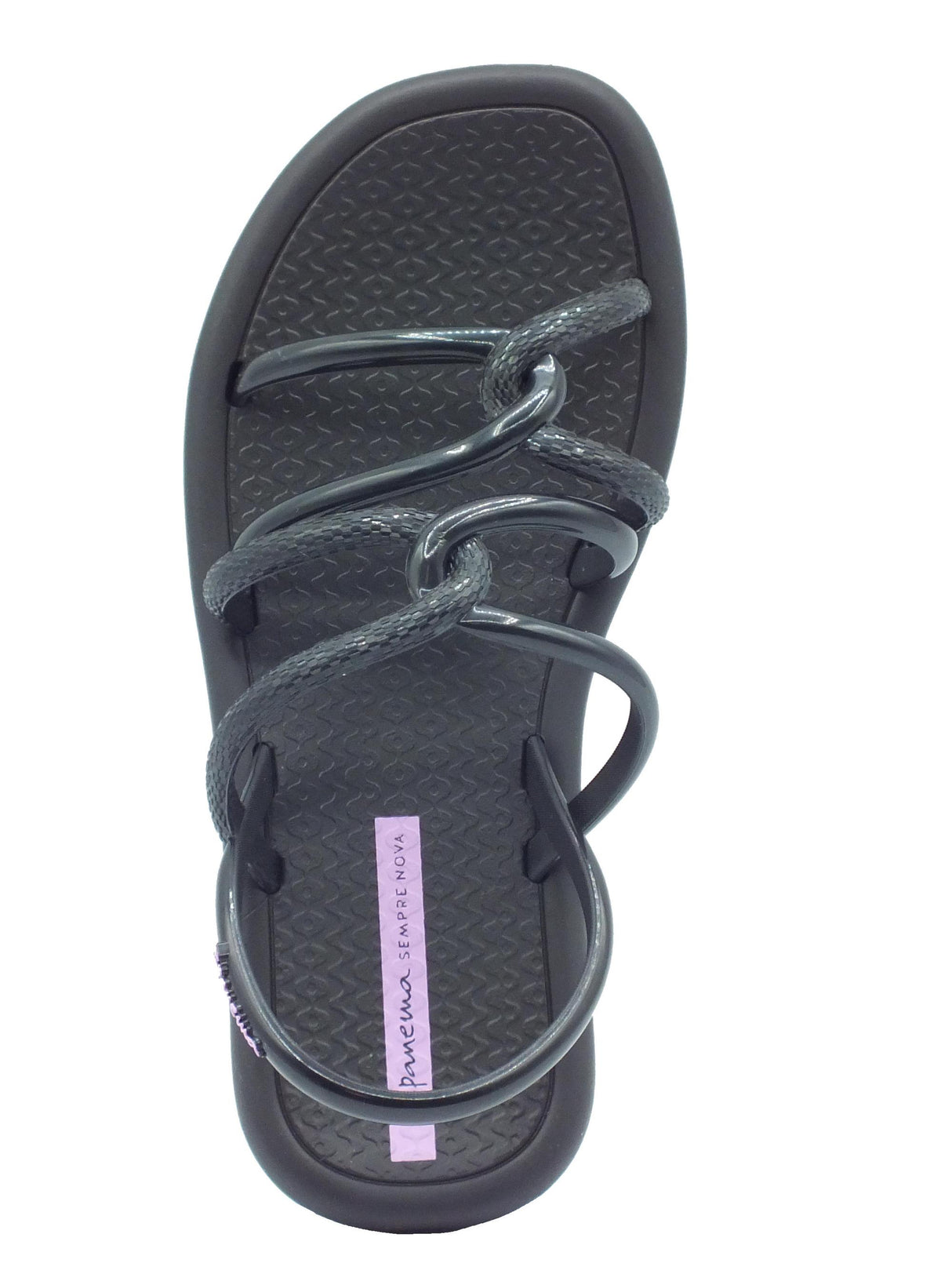 Ipanema Ipanema Sandali zeppa bassa Donna 27135 Meu Sol Sandal Dark Black gomma nero Black