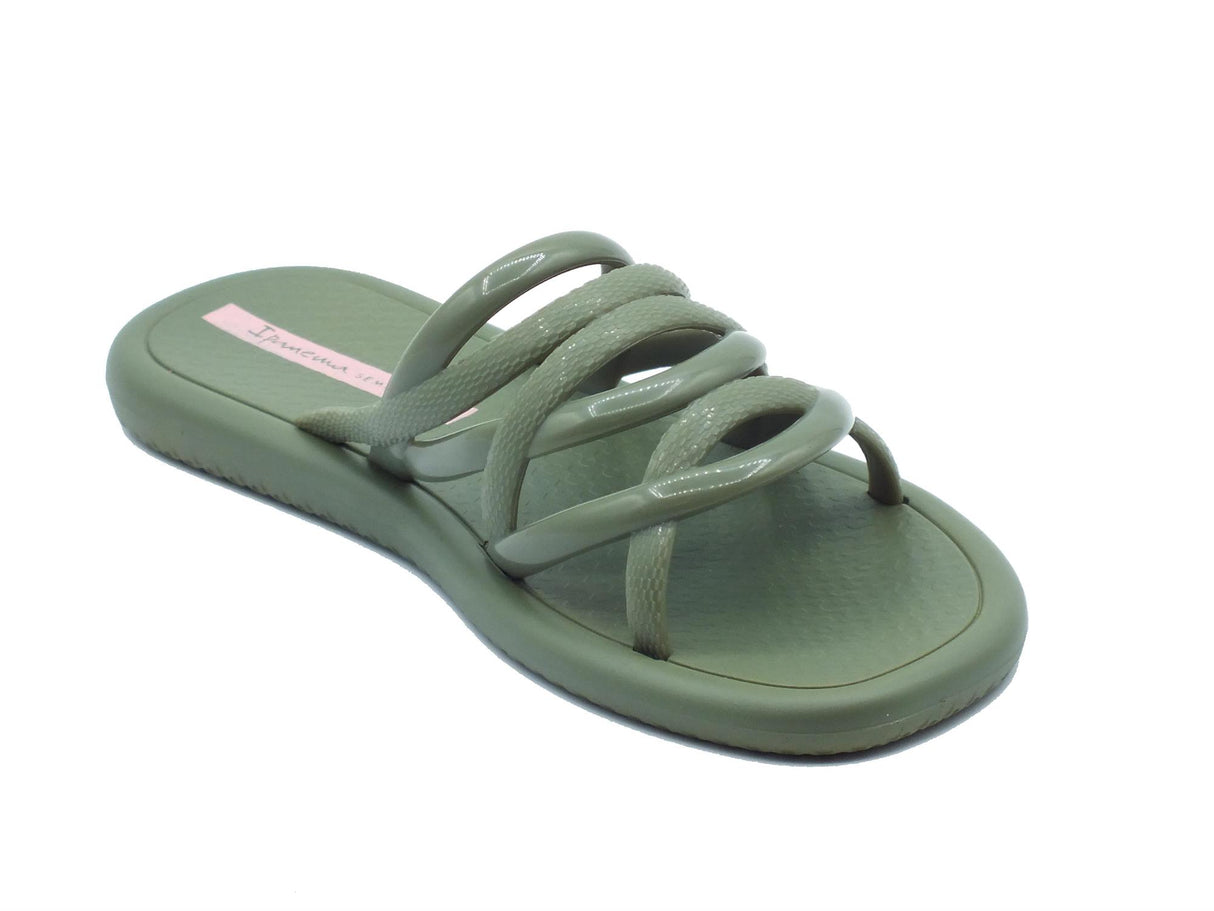 Ipanema Ipanema 83606 Meu Sol Slide Green Sandali per Donna in gomma verde con zeppa bassa Green