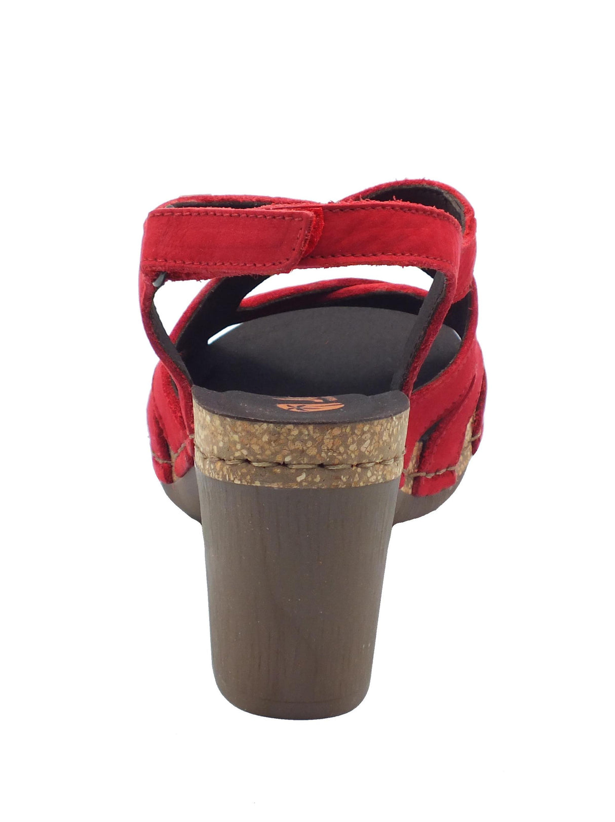 Jungla Jungla 8005 Reims Sandali con tacco alto per Donna in nabuk rossa con strappo Reims Ferrari