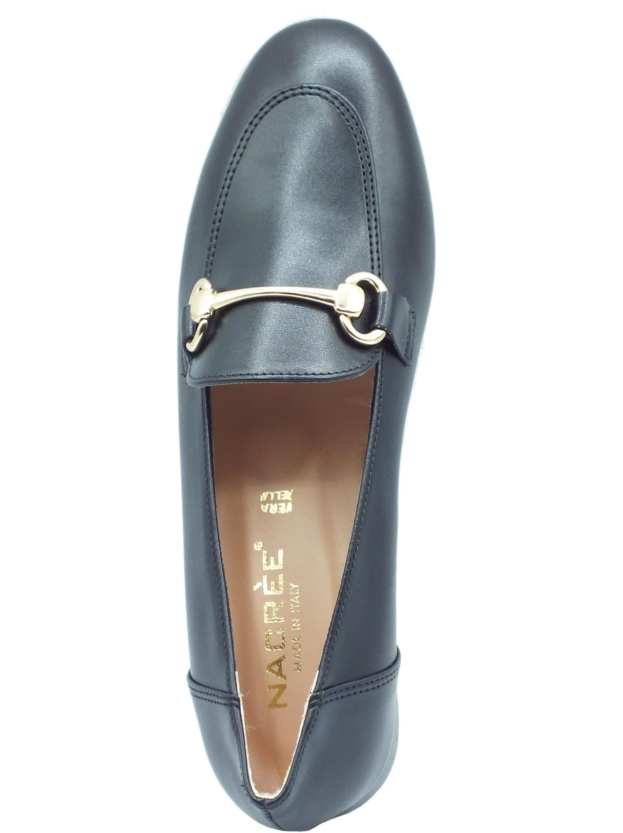 Nacrèe Nacrèe 715004 CAP Nero Mocassini Classici per donna in ecopelle con tacco basso Nero