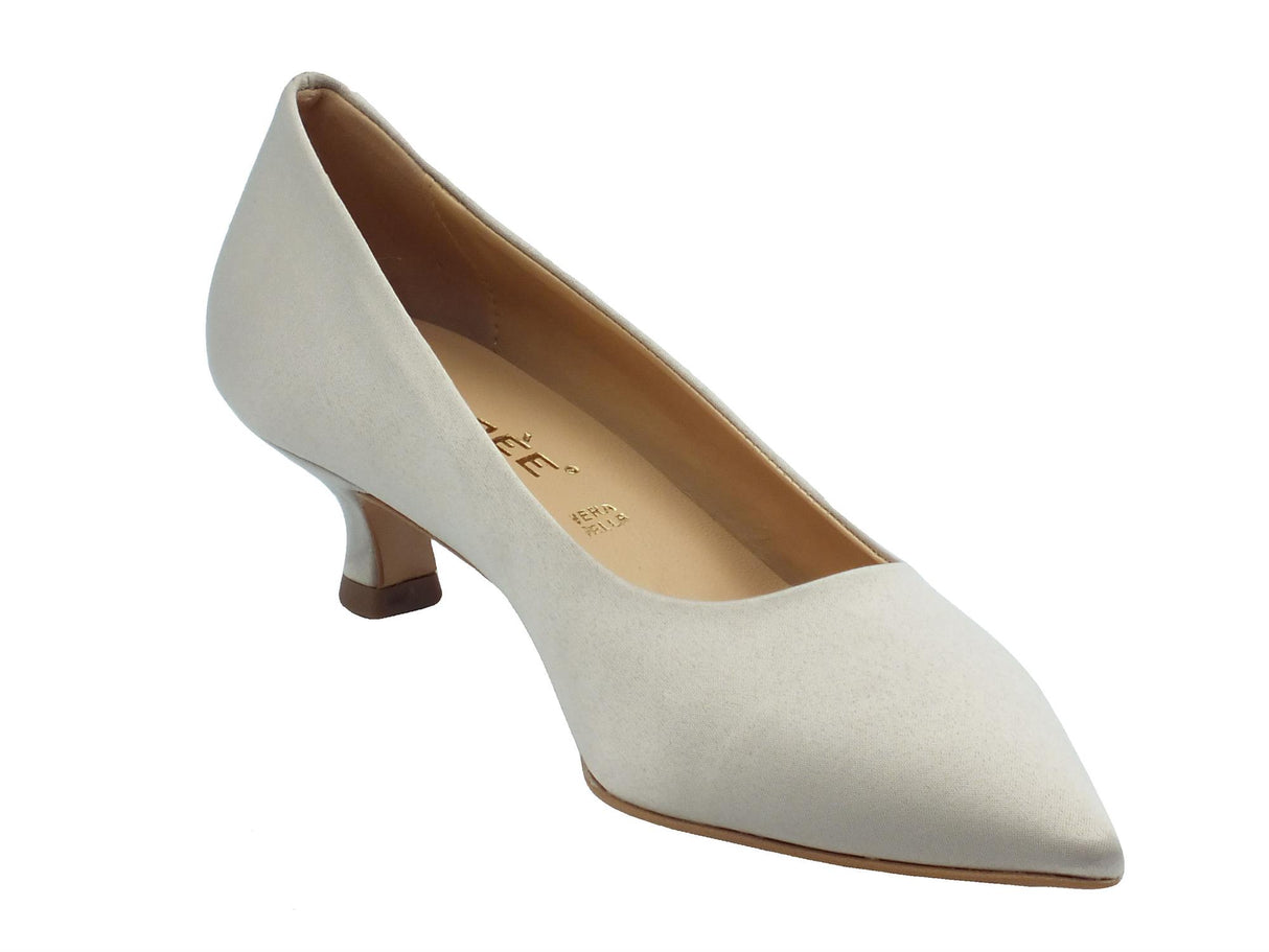 Nacrèe Nacree 894M001 Raso Nude Decolte a punta per donna in tessuto con tacco basso rosa