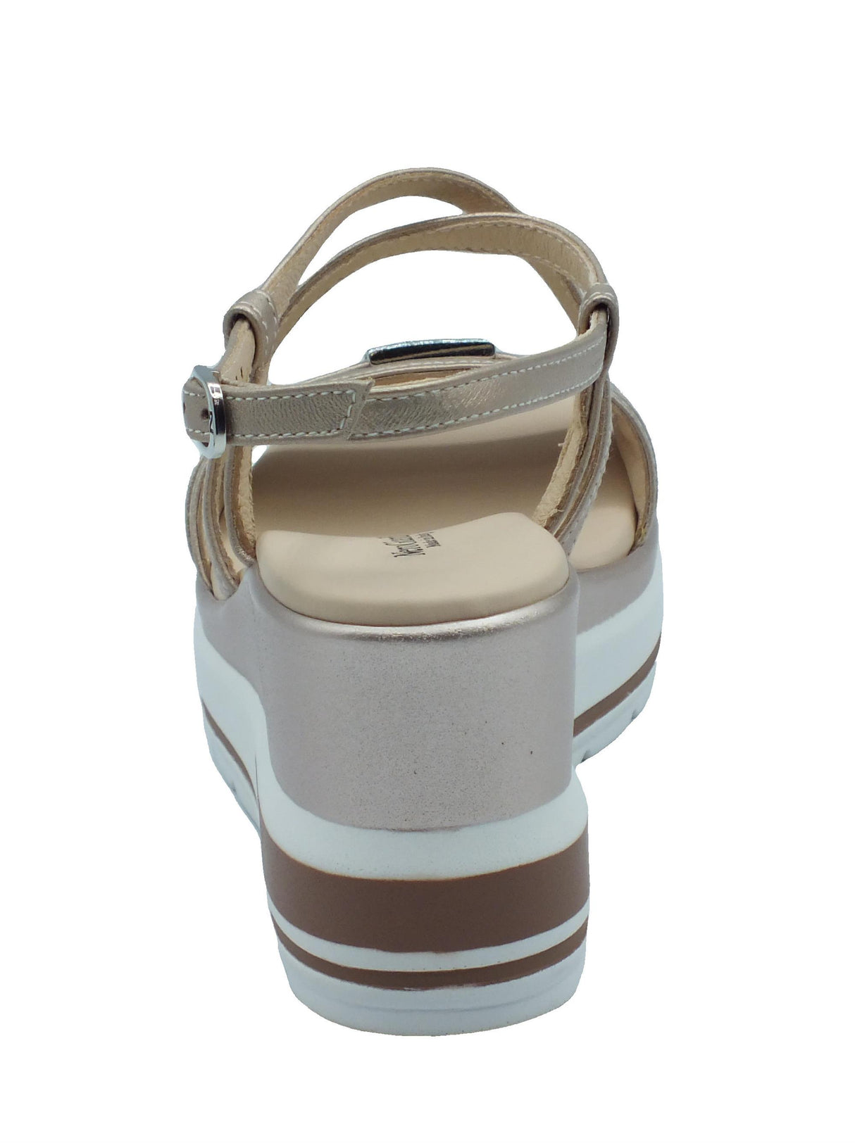 Nero Giardini NeroGiardini E307700D Etoile Saturn Sandali per Donna in pelle con zeppa alta e fibietta Etoile Saturn