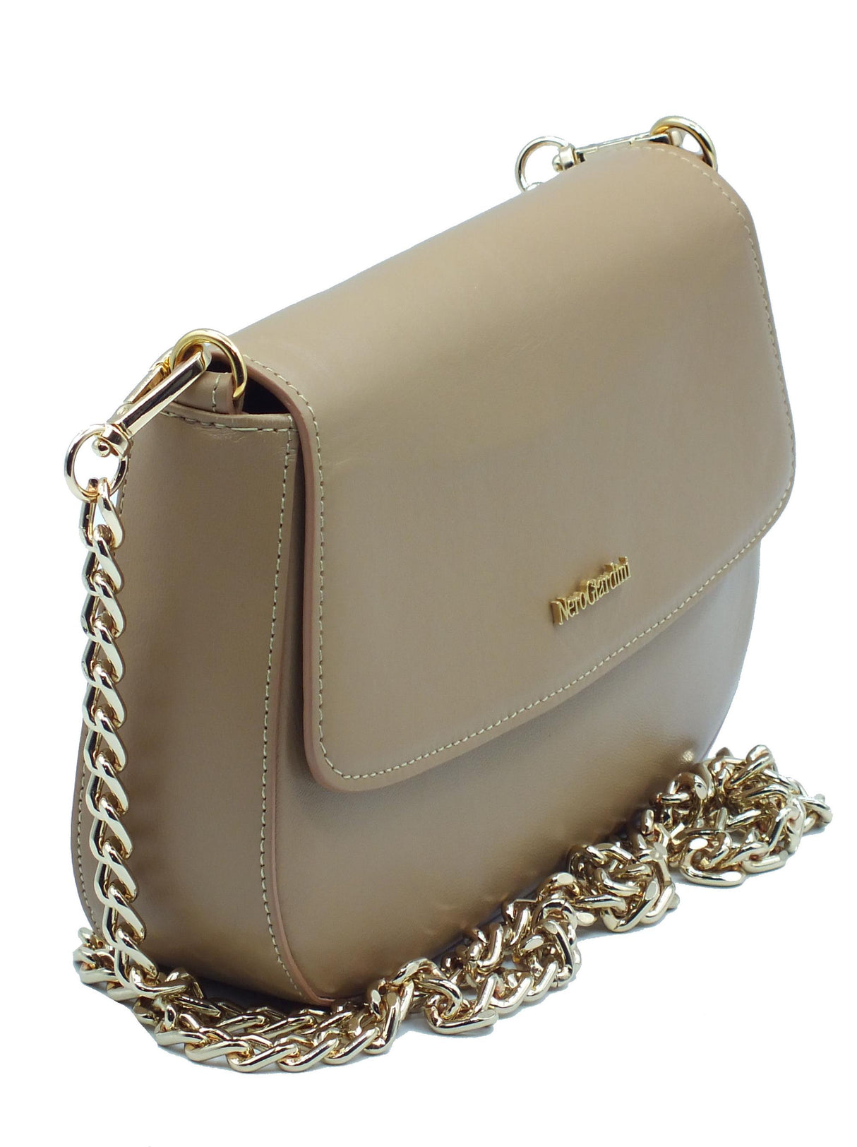 Nero Giardini NeroGiardini E343015DE Reno Corda Tracollina in vera pelle Donna catenina e pattina con clip Reno Corda