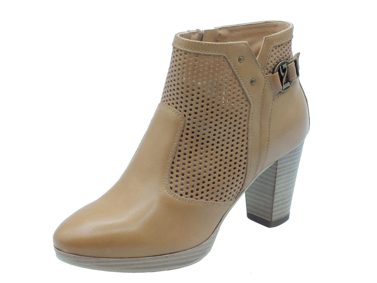 Nero Giardini Nero Giardini Tronchetti con tacco Donna E409720D Cuoio pelle marrone Cuoio
