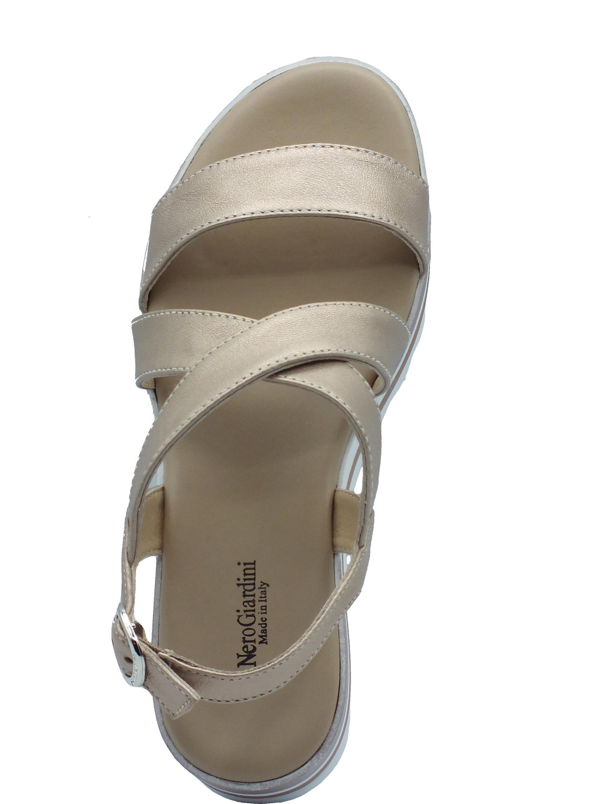 Nero Giardini NeroGiardini E410730D Etoile Saturn Sandali per Donna in pelle con zeppa bassa Saturn