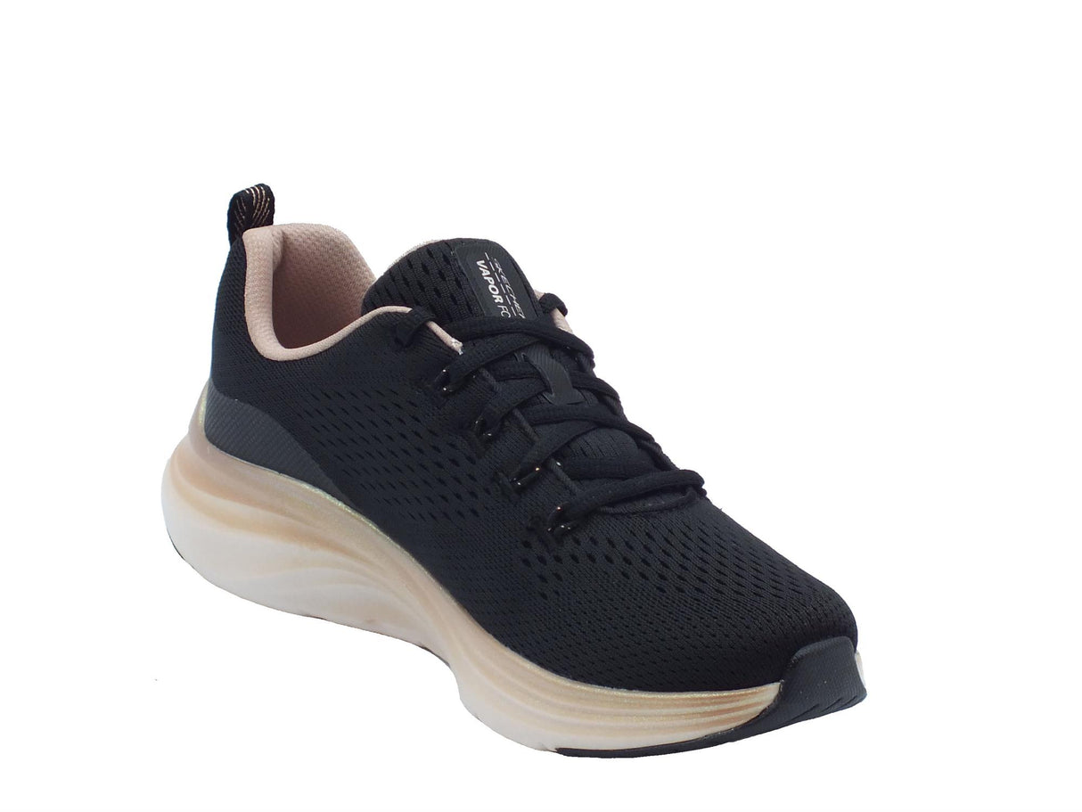 Skechers Skechers Vapor Foam 150025 Midnight Glimmer Black Rose Scarpe Sportive per Donna in tessuto nero