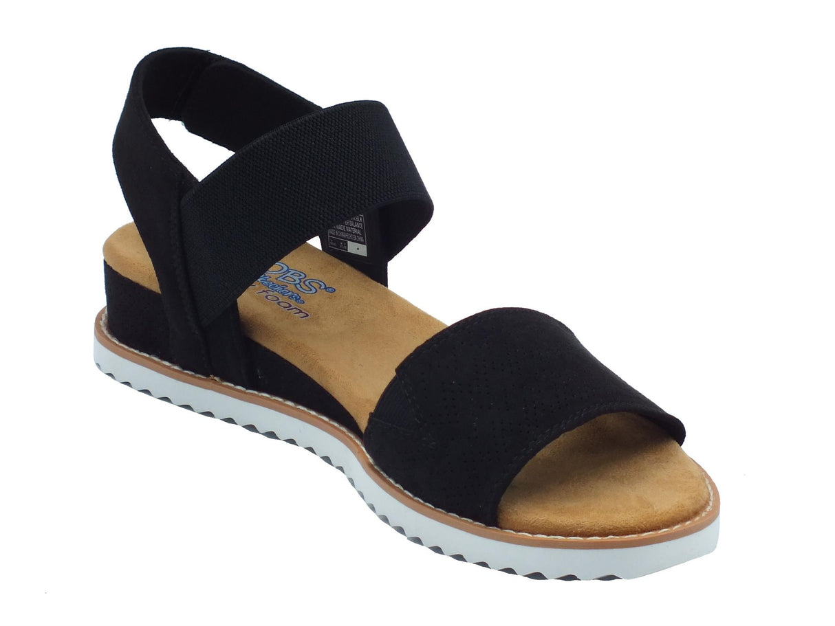 Skechers Skechers 31440 Desert Kiss Black Sandali per Donna in tessuto con chiusura a strappo Black