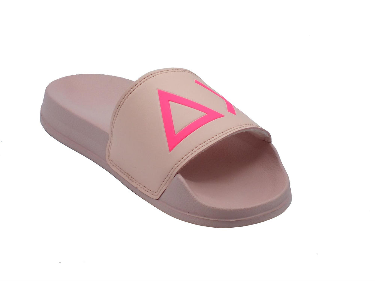 SUN68 SUN68 X34203 Slippers Logo Rosa Ciabatte per Donna in gomma Rosa