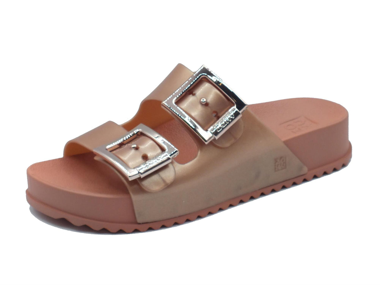 Zaxy Zaxy Grendene 18063 Pertner III Rose Sandali per Donna in gomma con zeppa bassa doppia fibia Rose