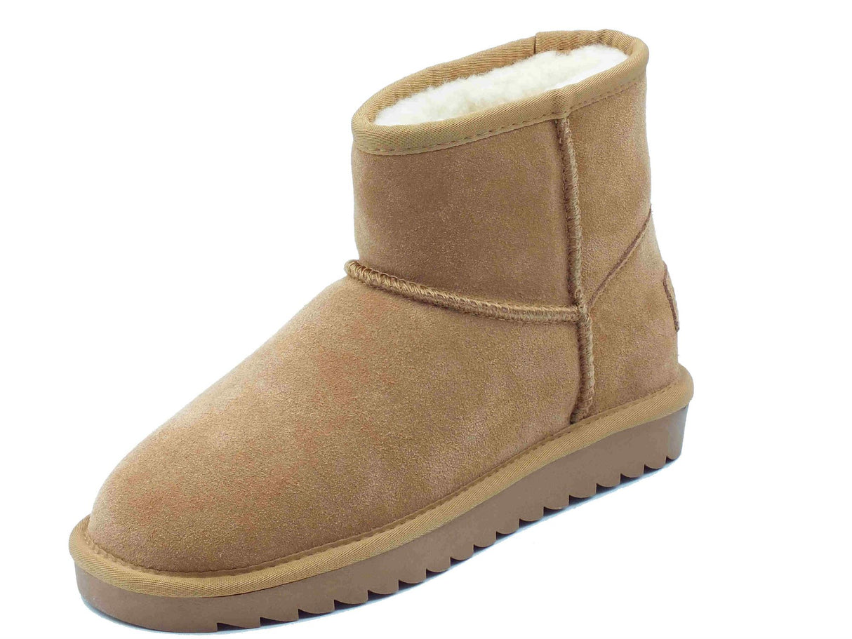 Colors of California Colors of California HC.YW001N Tanganica mammut per Donna in nabuk con pile zeppa bassa Tanganica