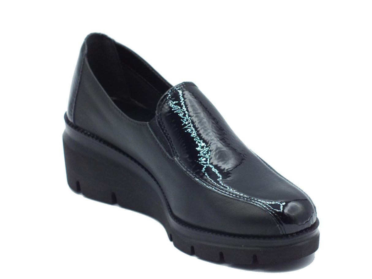 Cinzia Soft Cinzia Soft RI9153K Nero Mocassini Comfort per Donna in pelle e vernice Nero