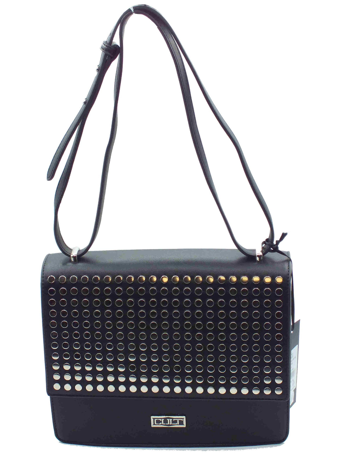CULT CULT Courtney X02.003 Nero Tracollina rigida con pattina per Donna in ecopelle con bulloni Nero