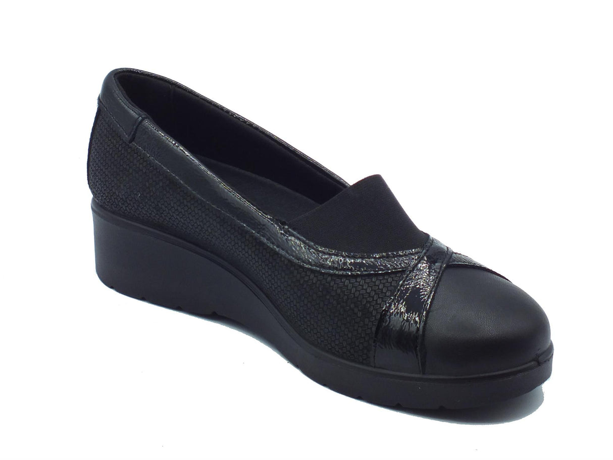 ENVAL Soft ENVAL Soft 6761900 Scamos. Max Nero Ballerine Comfort per Donna in pelle Nero